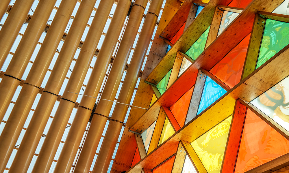 The 'Cardboard Cathedral' in Christchurch