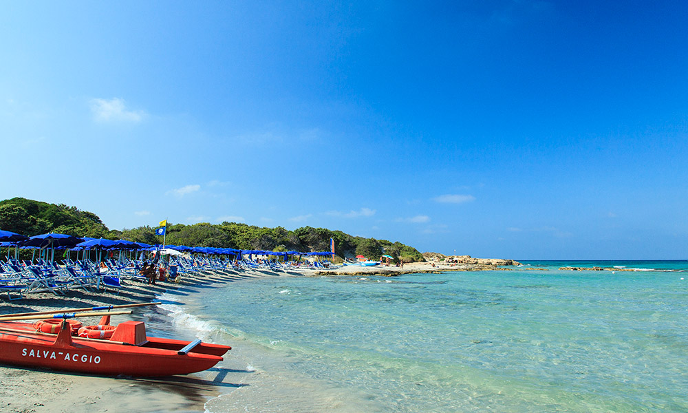 Private beach at the VOI Daniela Resort