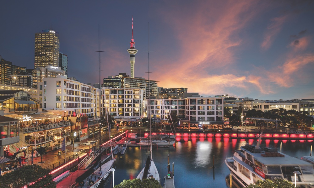 Viaduct Harbour is lined with shops and eateries waiting to be explored.
