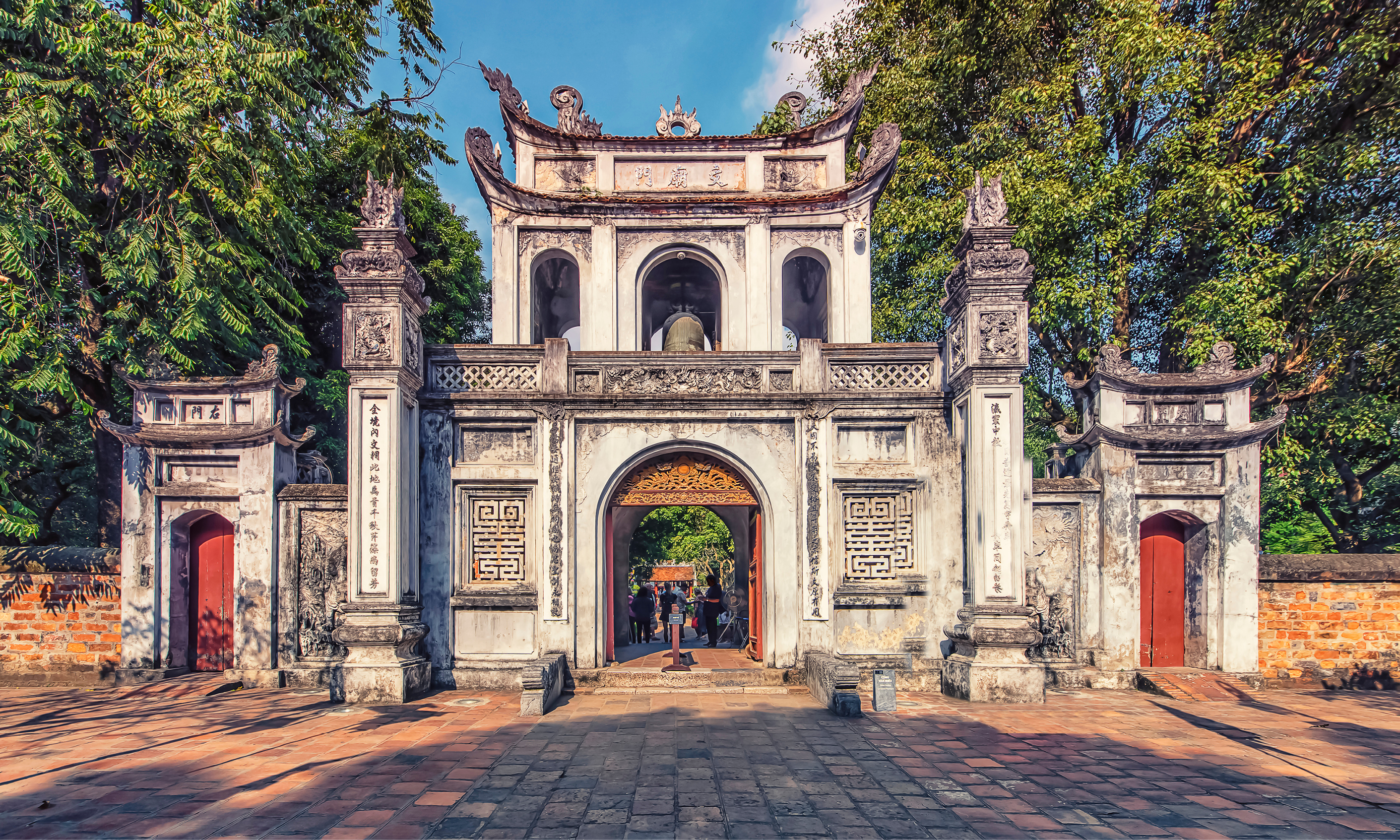 The Temple of Literature in Hanoi was built in the 10th Century under the Ly Dynasty.