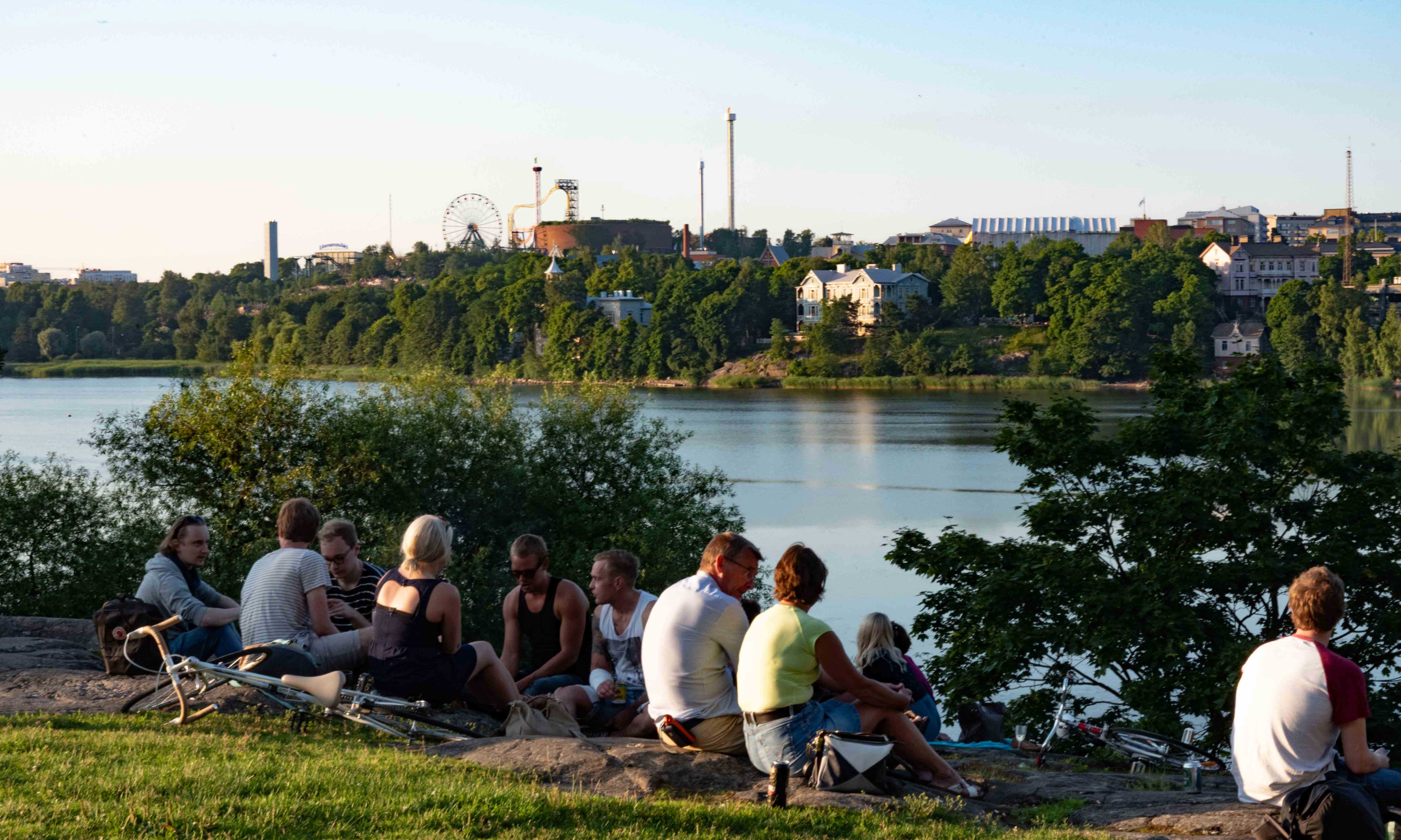 In Helsinki, join the locals on the shores of Toolonlahti Bay.