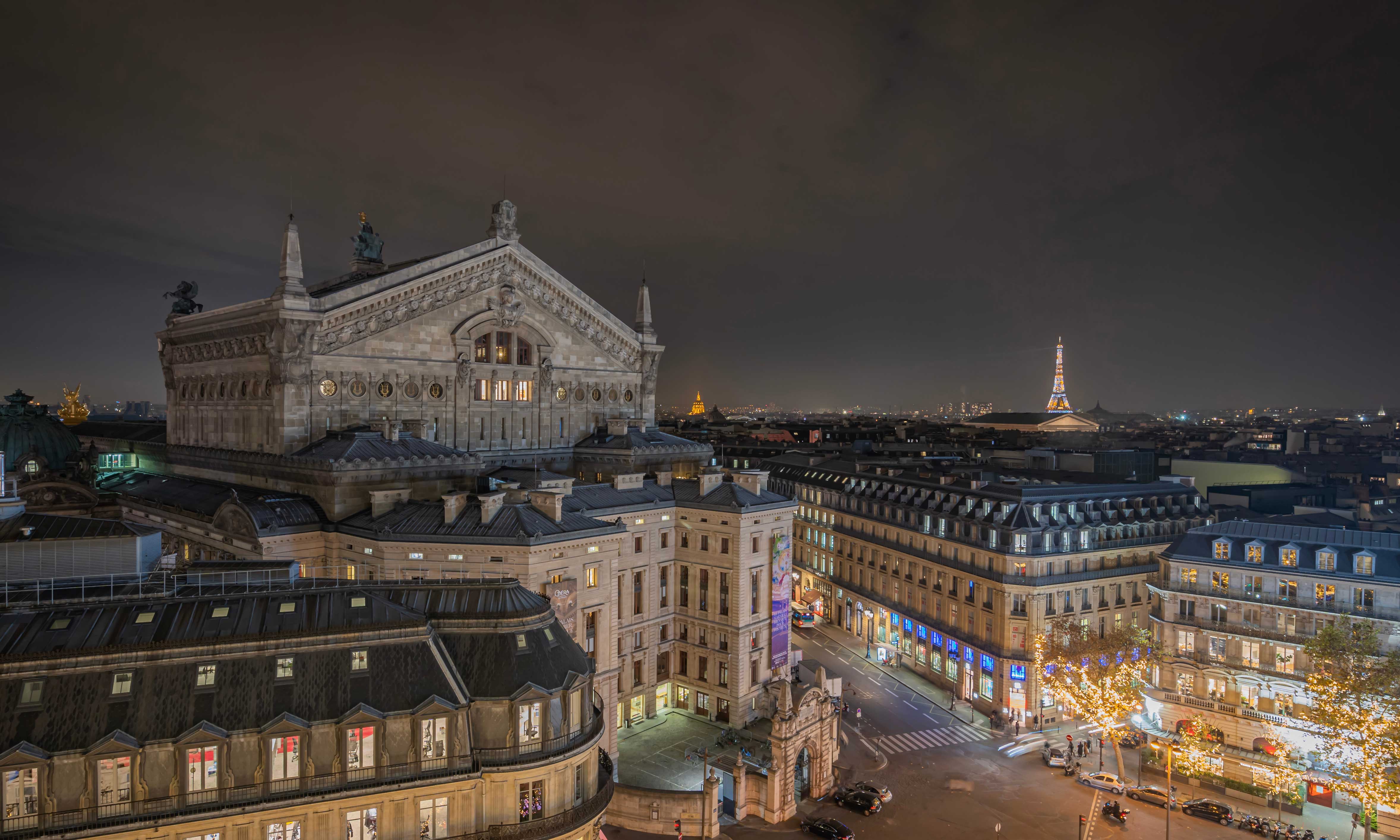 Take in epic Parisian views from the rooftop of one of the city’s premier shops.