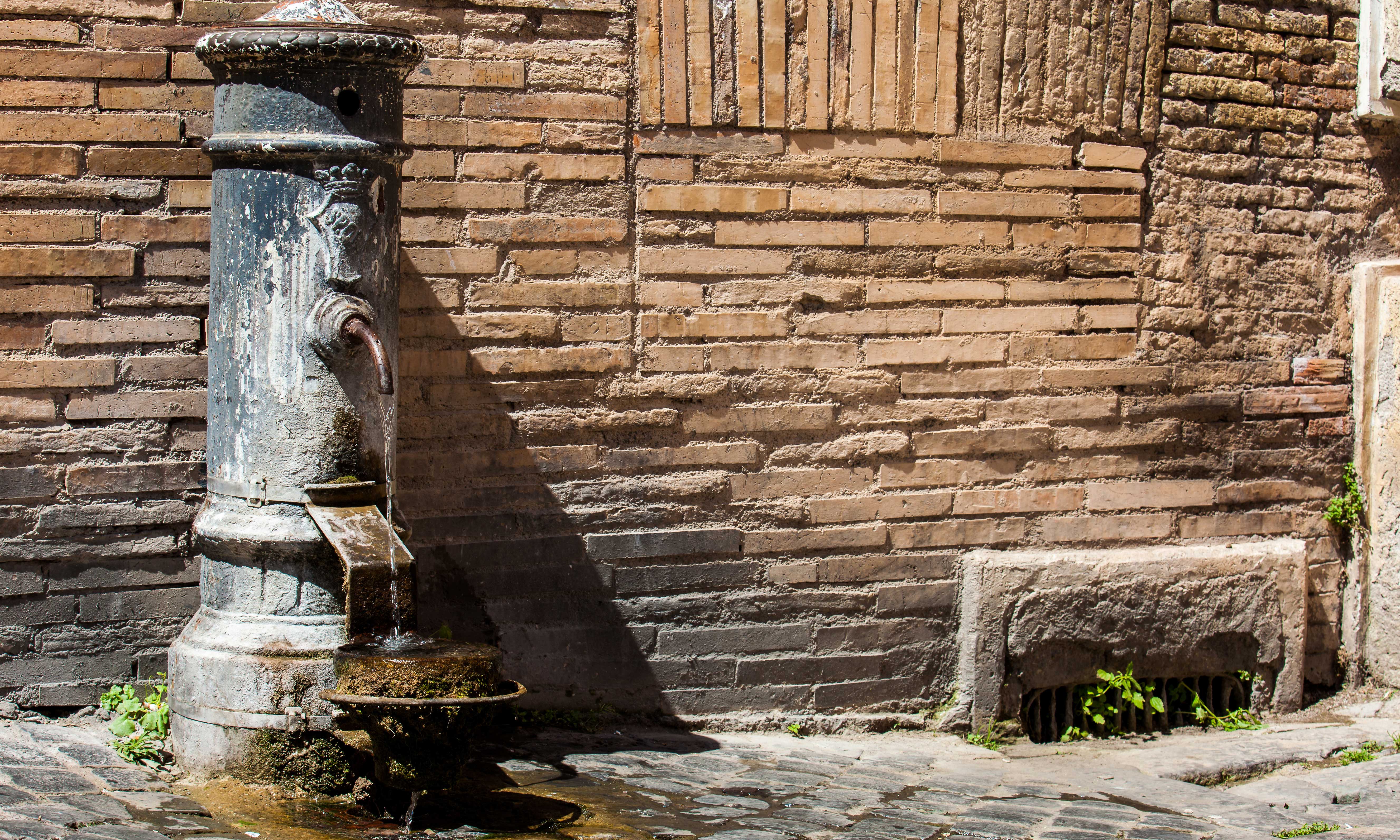 Bring a water bottle for free cold water available all over Rome.