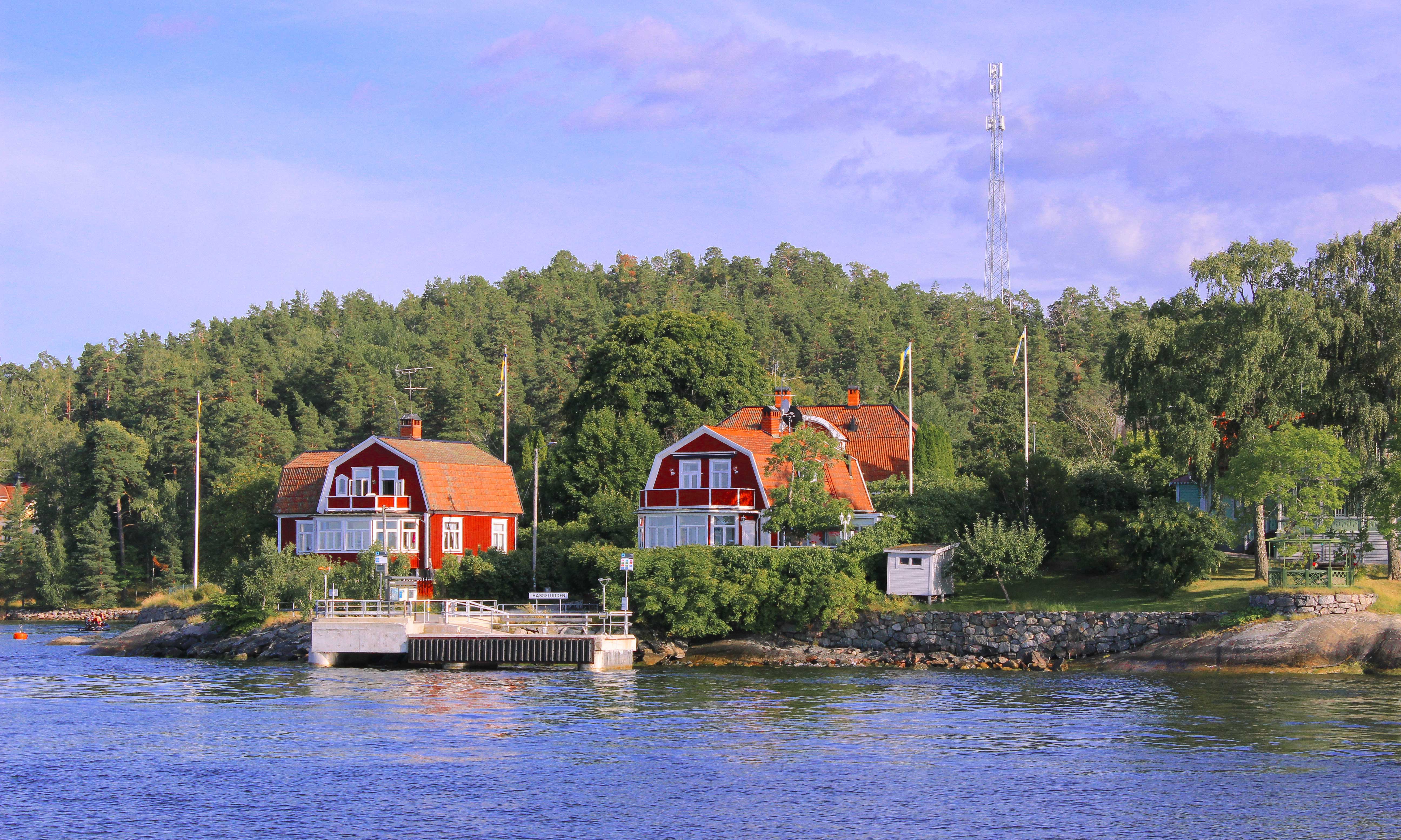 Swedish people make the most of their summer by the water.