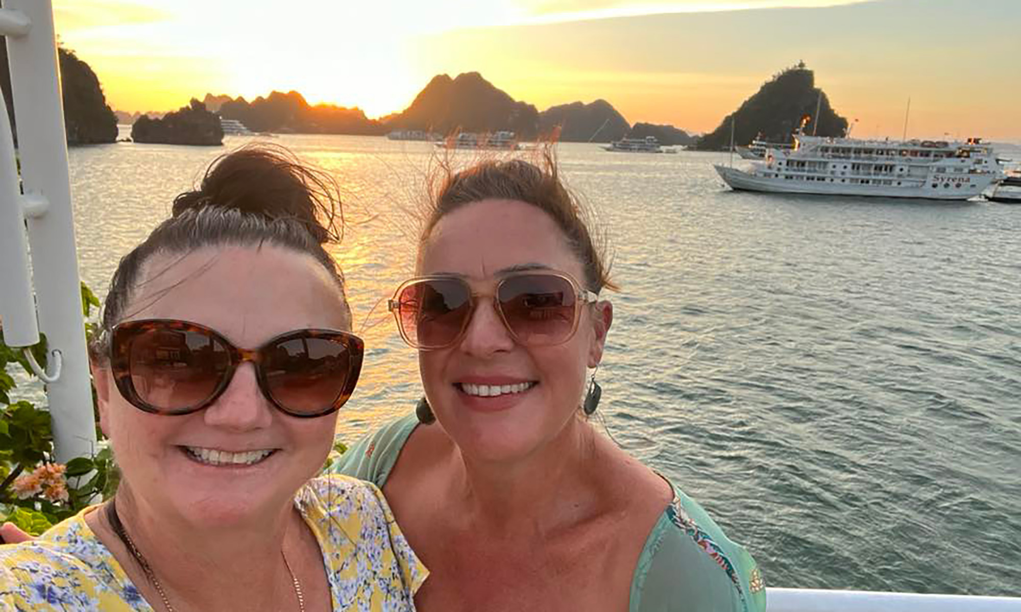 Danielle and Karla in beautiful Vietnam.