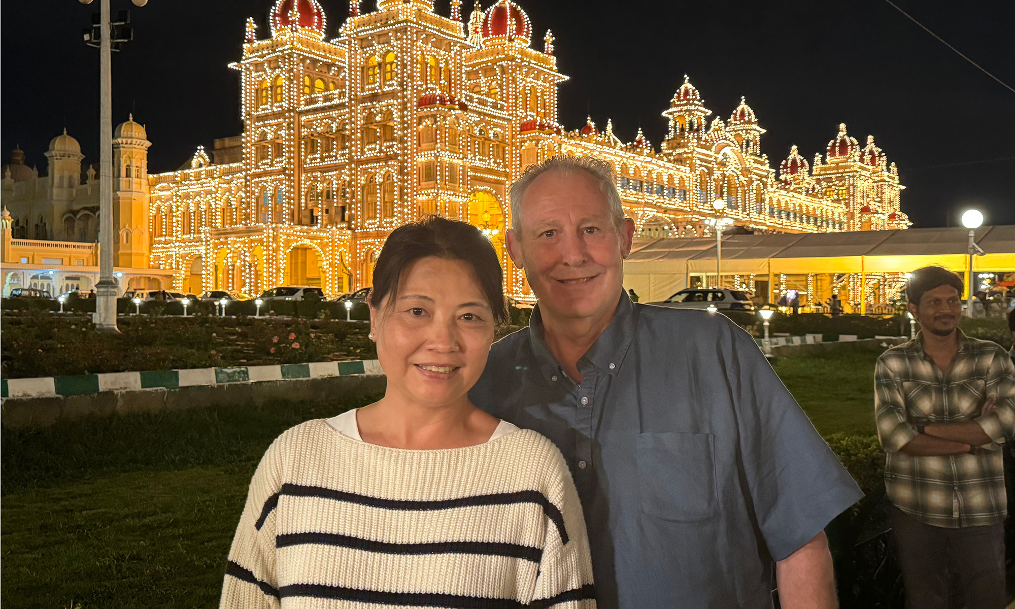 Gregory and his wife enjoy traveling together.