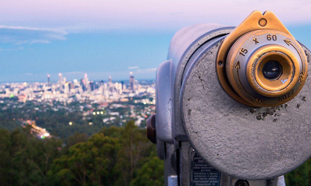 The view from Mount Coot-tha